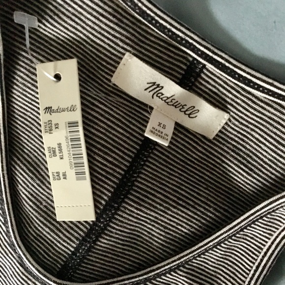 NWT Madewell striped crop tank top, XS - Picture 3 of 3